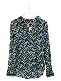 Emily van den Bergh Damen Bluse Gr. 36/S Mehrfarbig Geometrisch 1