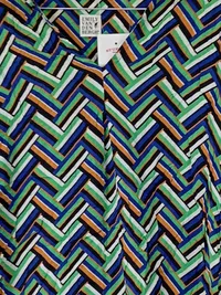 Emily van den Bergh Damen Bluse Gr. 36/S Mehrfarbig Geometrisch 2