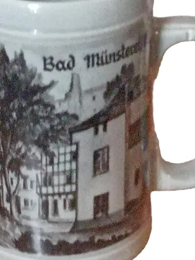 Villeroy & Boch Bierkrug Bad Münster am Stein Keramik Weiß 14cm