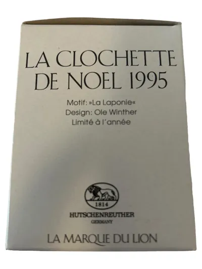 Hutschenreuther Weihnachtsglocke 1995 Lappland Ole Winther Porzellan