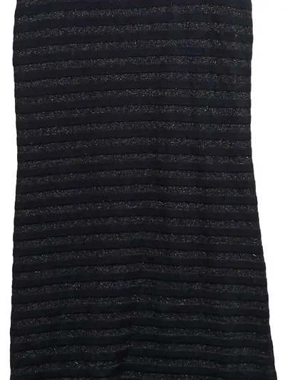 MANGO Suit Strickkleid Damen Gr. 38/M Schwarz Glitzer Streifen