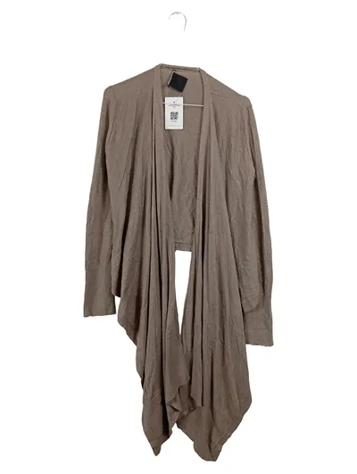 Comma Damen Strickjacke Cardigan offen asymmetrisch Beige Gr. M