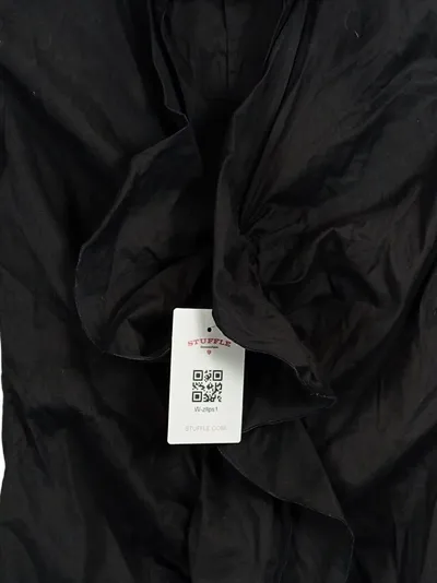 Marc Cain Damen Bluse Langarm Rüschen Schwarz Gr. 34/XS Elegant
