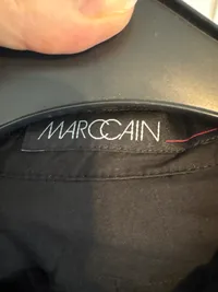 Marc Cain Damen Bluse Langarm Rüschen Schwarz Gr. 34/XS Elegant 3
