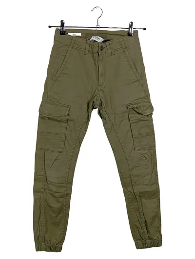 Jack & Jones Cargohose Jungen Gr. 164 Oliv Baumwolle Jogger
