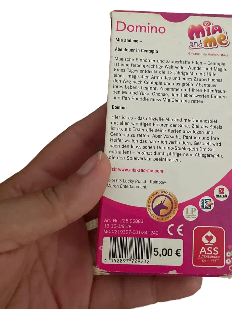 ASS Altenburger Mia and Me Domino Spiel Kinder Prinzessinnen Feen ab 4 J. 3
