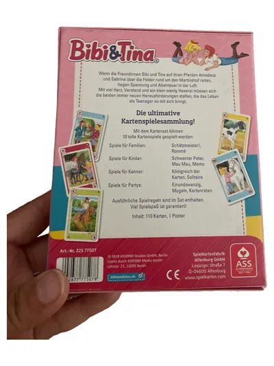 ASS Altenburger Bibi & Tina Kartenspielesammlung 10 Spiele Mau Mau Rommé