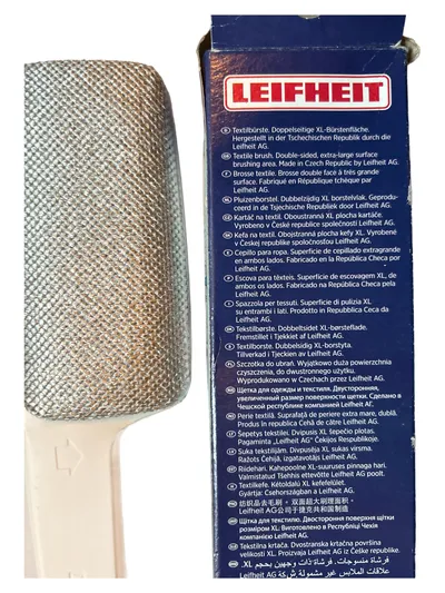 Leifheit Dressetta Textilbürste Fusselbürste Kleiderbürste XL doppelseitig Beige
