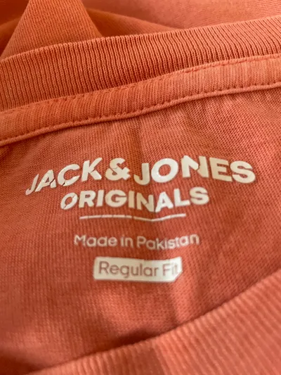 JACK & JONES Originals Herren T-Shirt Gr. L/40 Orange Baumwolle