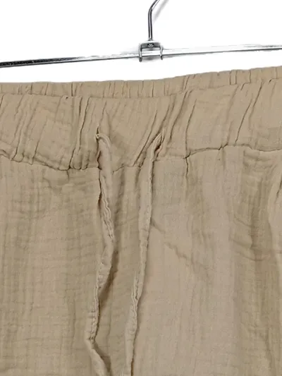 Santini Damen Shorts Baumwolle Freizeit Casual Beige Gr. L W31
