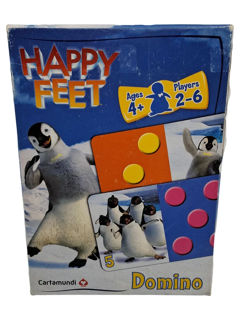 Cartamundi Domino Spiel Happy Feet Pinguin Kinder ab 4 Jahre 1