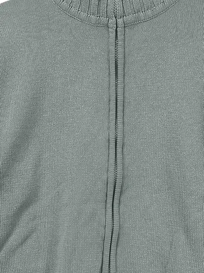 Casa Blanca Strickjacke Damen Gr. 42 Grün Reißverschluss Baumwolle