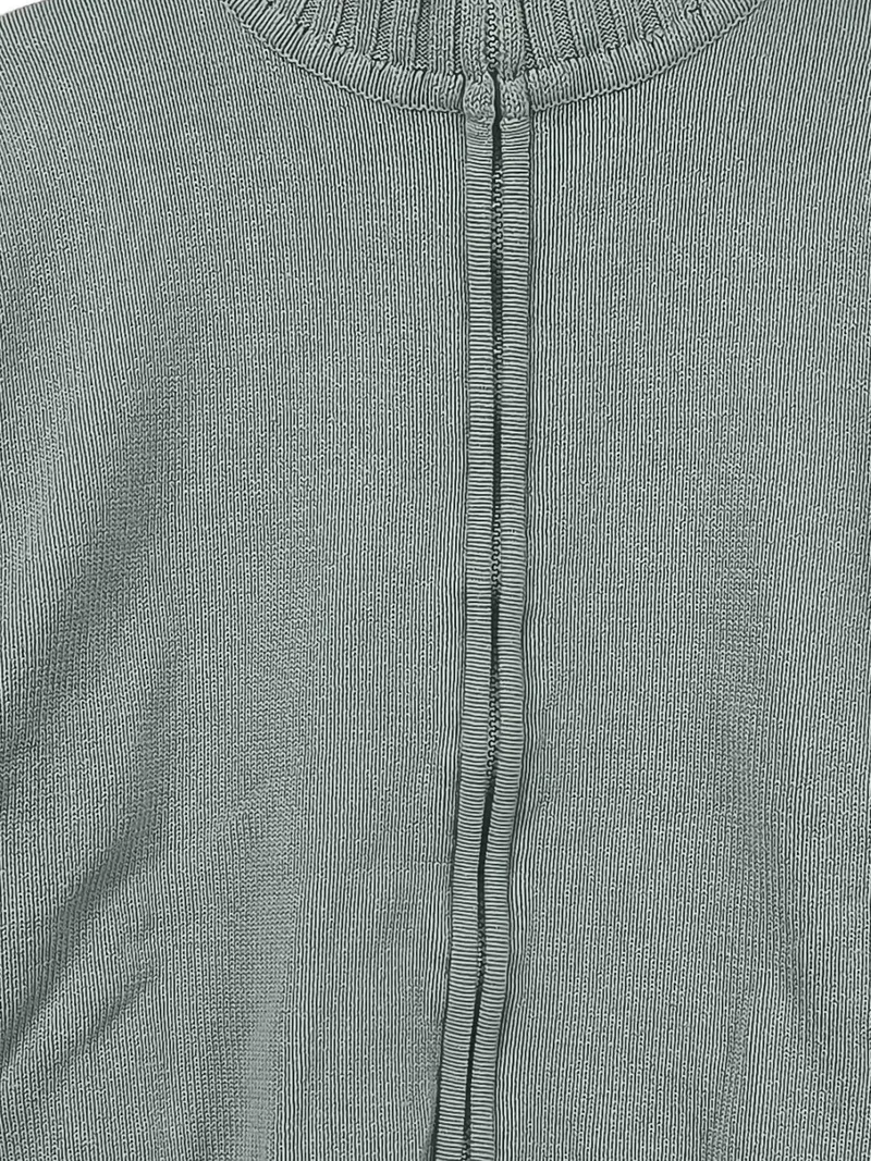 Casa Blanca Strickjacke Damen Gr. 42 Grün Reißverschluss Baumwolle 2
