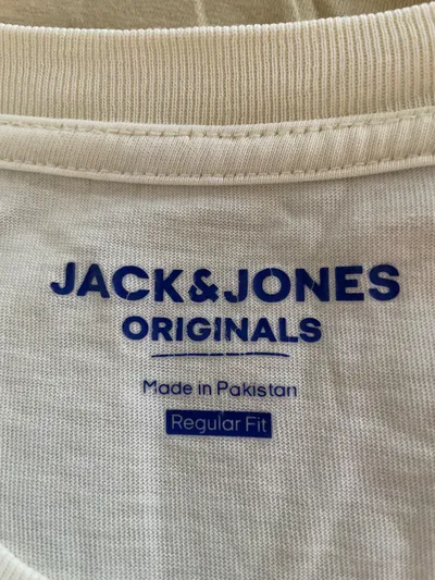 JACK & JONES Herren T-Shirt Gr. L/40 Gelb Basic Baumwolle Regular Fit