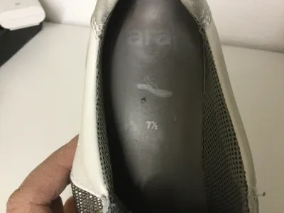 ara Damen Sneaker Low Weiß Leder Glitzer Gr. 41,5 Casual