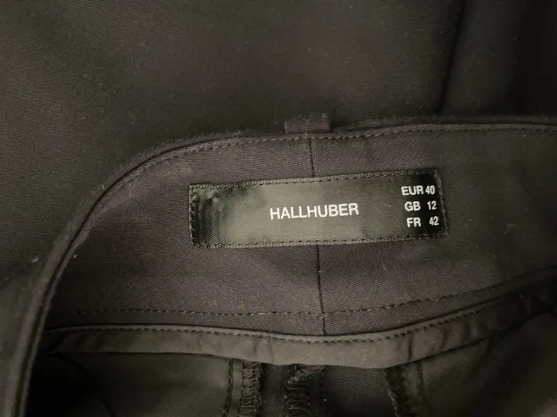 hallhuber Business Anzughose Damen Baumwolle Stretch Schwarz Gr. 40 4