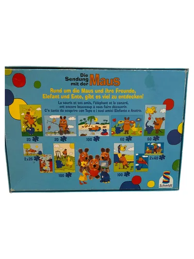 Schmidt Puzzle Die Sendung mit der Maus 2x48 Teile Kinderpuzzle