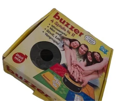 Beluga Buzzer Quizspiel 4 Spiele in 1 Wissensspiel Familienspiel ab 6 Jahre