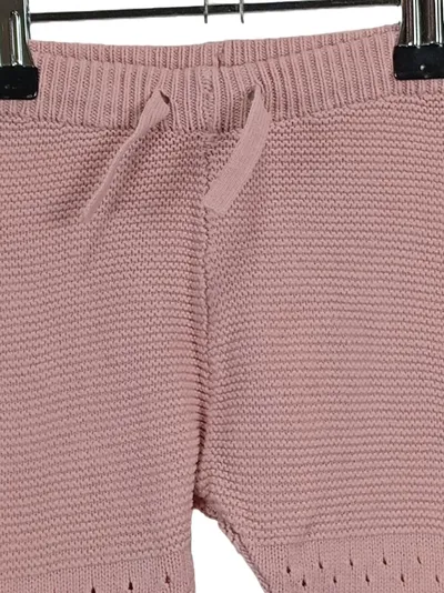 Noppies Baby Mädchen Strickhose Rosa Gr. 68 Baumwolle