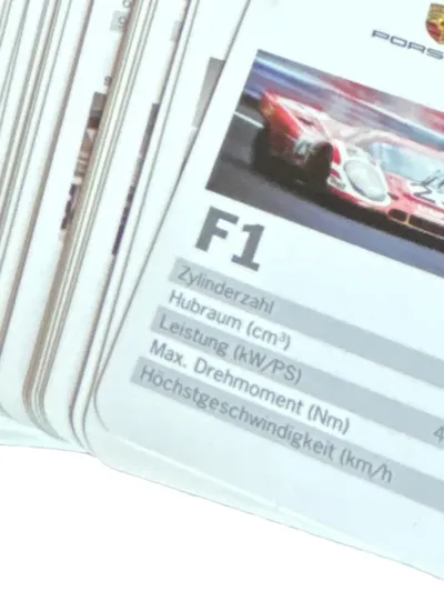 Porsche Quartettspiel Autoquartett Lernspiel Fahrzeuge Daten Sammler