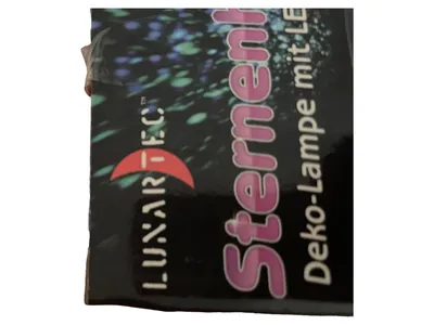 Lunartec Sternenhimmel Deko Lampe Lichterkette LED Batterie Party Schwarz