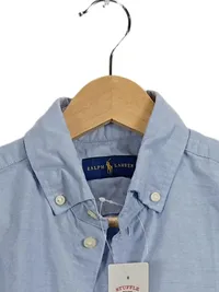Ralph Lauren Hemdbluse Damen XS Blau Kurzarm Oxford Button-Down 3
