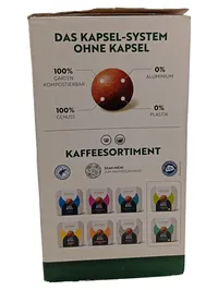CoffeeB Globe Kaffeemaschine Schwarz 19 Bar Kapsellos Kompostierbar 2
