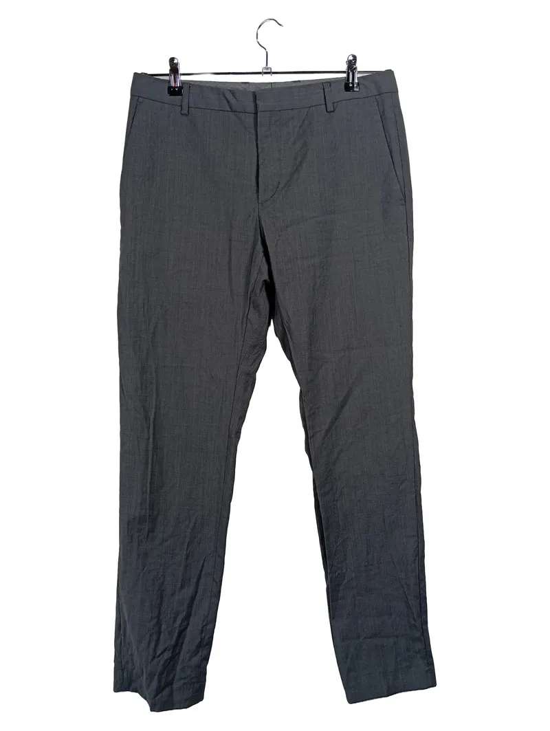 Calvin Klein Herren Stoffhose Business Wolle Grau Gr 48/W32 Anzughose 1