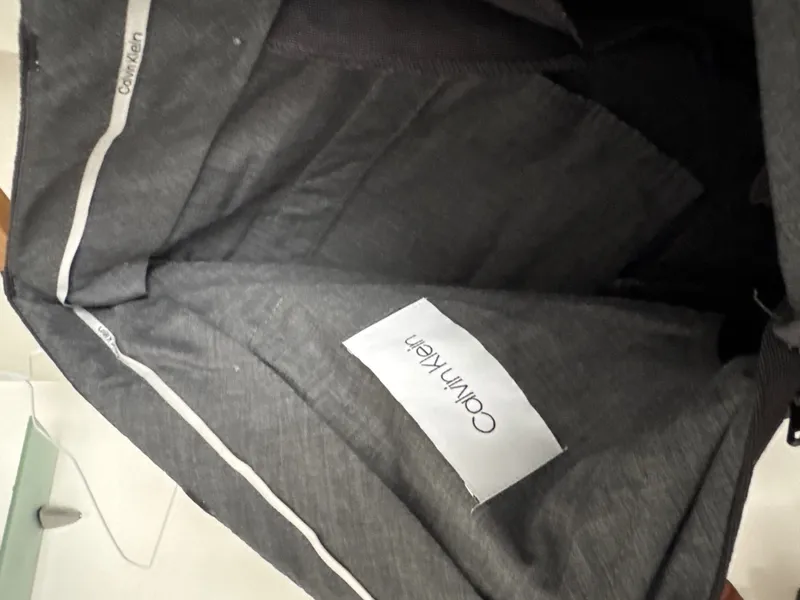 Calvin Klein Herren Stoffhose Business Wolle Grau Gr 48/W32 Anzughose 4