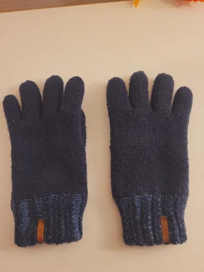 BARTS Kinder Strickhandschuhe Blau Gr. 7 Jahre Winterhandschuhe