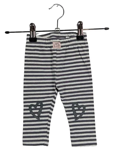 Feetje Mini Miss Leggings Baby Mädchen Gr. 68 Gestreift Herz Grau