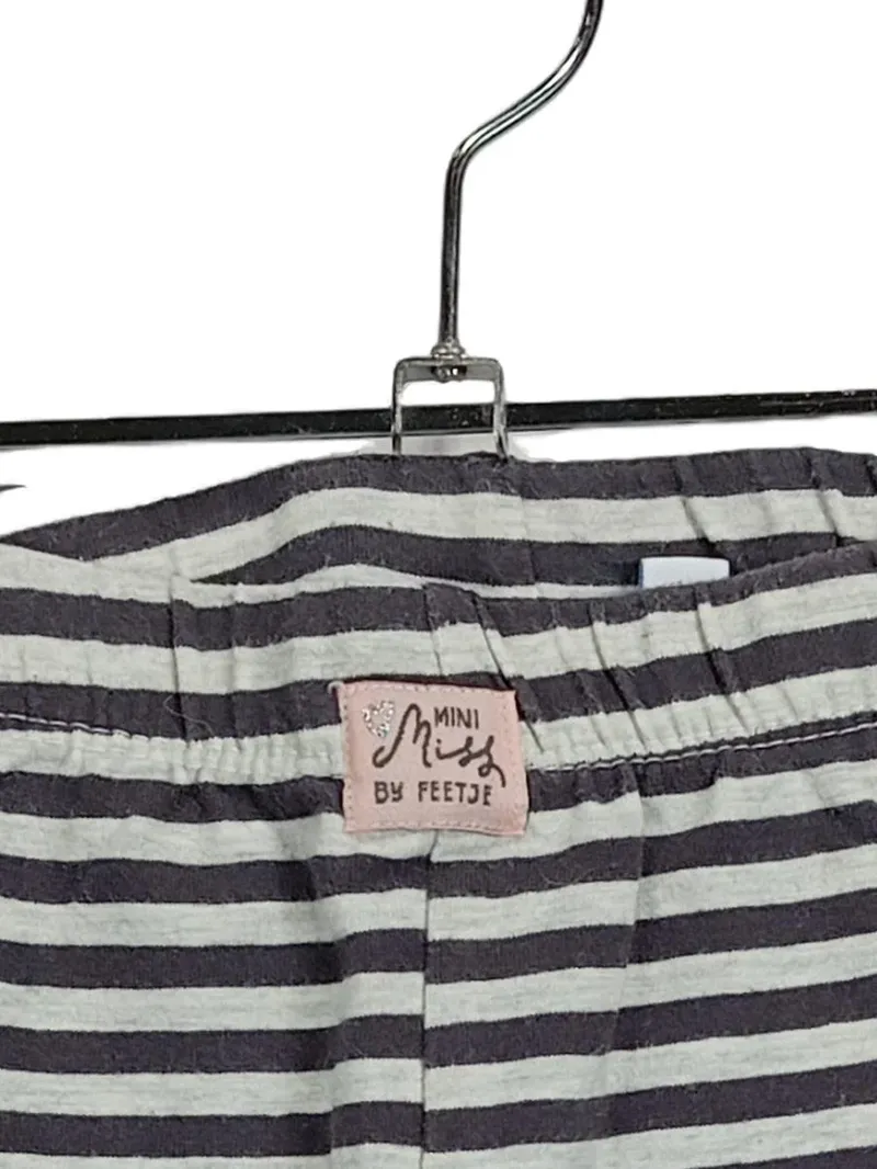 Feetje Mini Miss Leggings Baby Mädchen Gr. 68 Gestreift Herz Grau 4