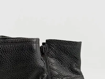 Tamaris Damen Stiefeletten Schwarz Leder Gr. 41 Blockabsatz Ankle Boots