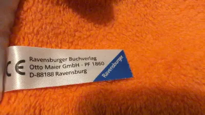 Ravensburger Stoffbuch Baby Katze Ball Fühlbuch Babybuch Orange 12cm