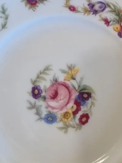 Rosenthal Kuchenteller CHIPPENDALE Porzellan Klassisch Blumen 15 cm