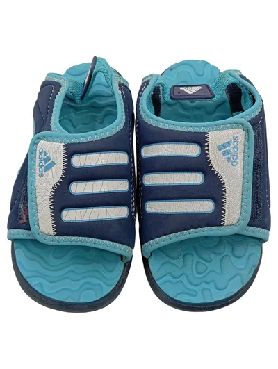 Adidas Kinder Sandalen Gr. 25 Blau Türkis Klettverschluss Sommer