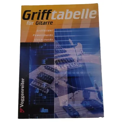 Voggenreiter Grifftabelle Gitarre Akkorde Powerchords Slashchords Anfänger