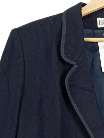 PIZZICO Damen Blazer Gr. 44/XXL Dunkelblau Schurwolle Made in Italy