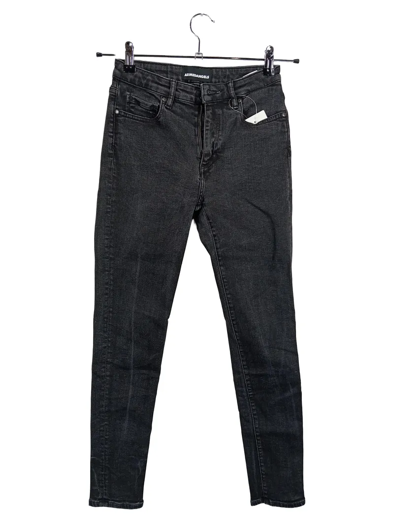 ARMEDANGELS Damen Skinny Jeans Grau W30/L28 Stretch Nachhaltig 1