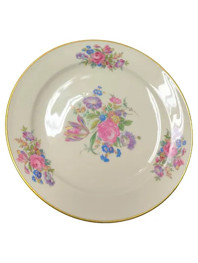 Rosenthal Sammelteller 2824 Porzellan Blumenmuster Klassisch Weiß 20cm
