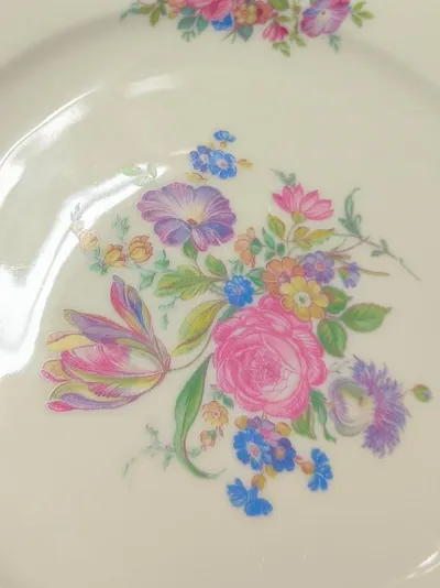 Rosenthal Sammelteller 2824 Porzellan Blumenmuster Klassisch Weiß 20cm