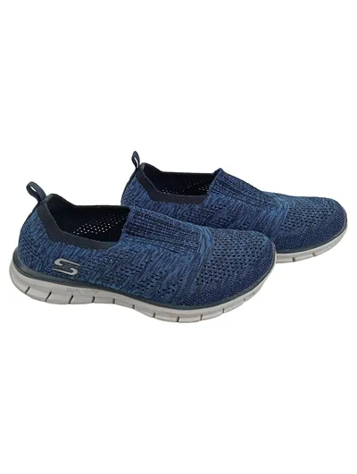 SKECHERS Damen Sneaker low Air-Cooled Memory Foam Gr. 36 Blau Sportlich