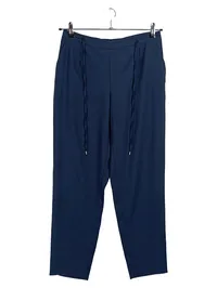 Hallhuber Damen Jogginghose Gr. 38 M Blau Casual Kordelzug 1