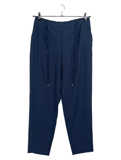 Hallhuber Damen Jogginghose Gr. 38 M Blau Casual Kordelzug
