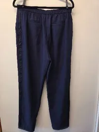 Hallhuber Damen Jogginghose Gr. 38 M Blau Casual Kordelzug 2