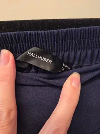 Hallhuber Damen Jogginghose Gr. 38 M Blau Casual Kordelzug 3