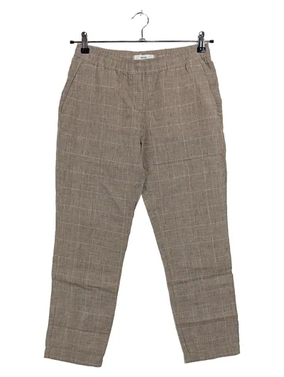 BRAX Damen Stoffhose Leinen Kariert Braun Gr. 36 Business Elegant