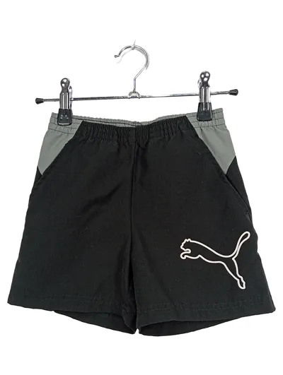 PUMA Kinder Sport Shorts Gr. 116 Schwarz Jungen Kurze Hose Training Fußball