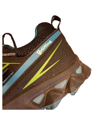 Brütting Herren Wanderschuhe Outdoorschuhe Comfortex Gr. 43 Schwarz Türkis