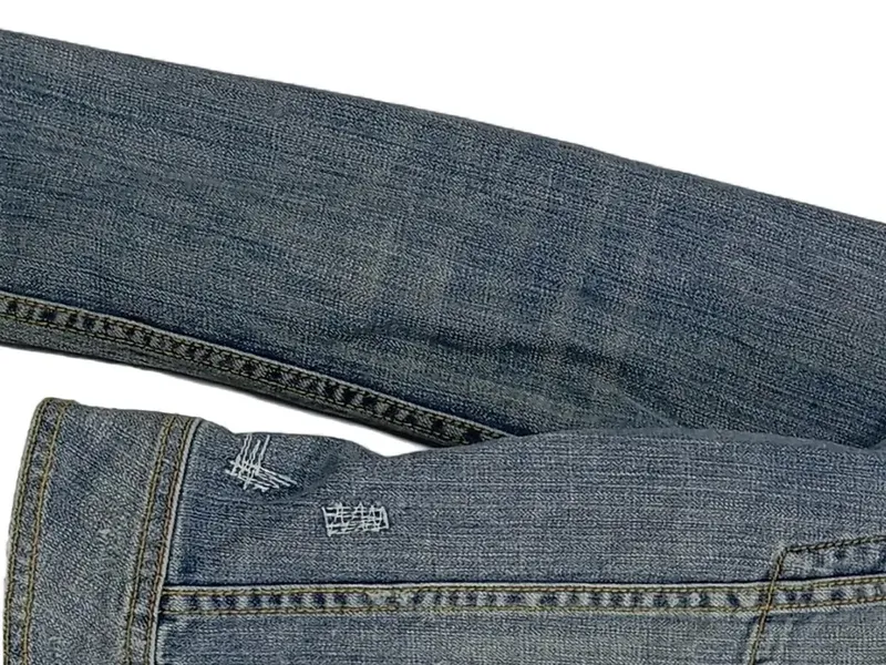 BLAUMAX Damen Jeansjacke Gr. 38/M Blau Casual Nieten Fransen 4